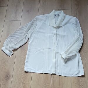 FANTASY Vintage Embroidered Shirt L
